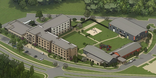 Rendering of The Garden at Raleigh Rescue Mission