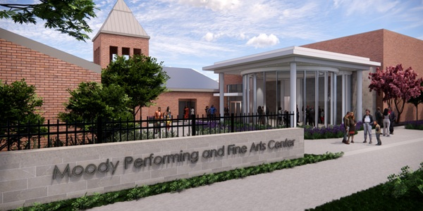 Rendering of Moody Pavilion and Aunt Bette's Food Pantry at St. Philip's School and Community Center